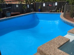 how to paint your pool- the after shot